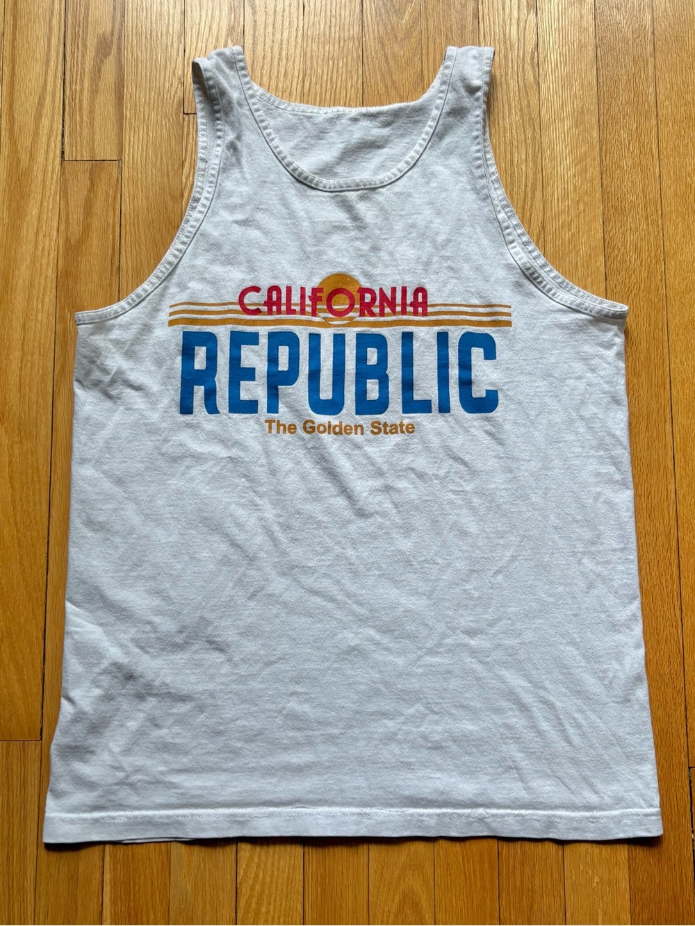 Vintage 90s California Republic Golden State Tank Top Men’s XL Made in USA
